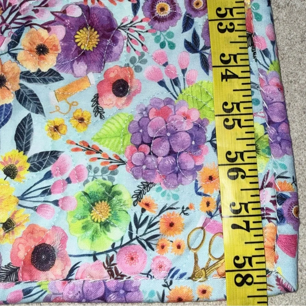 Handmade Patchwork Floral Baby Girl Quilt